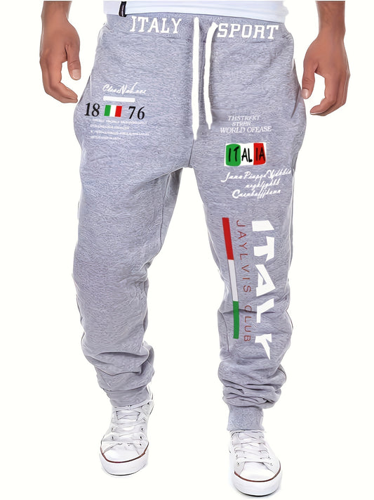 Italy Print Hip Hop Joggers