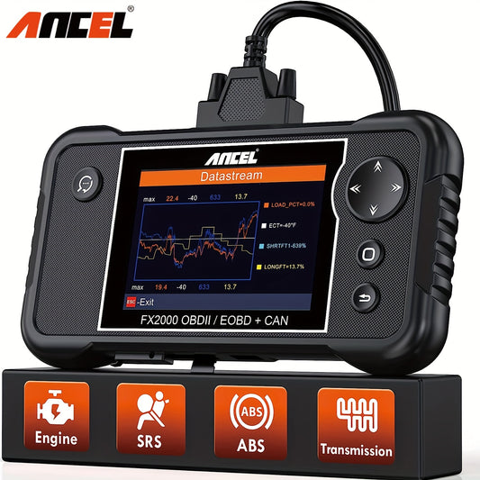 FX2000 Car OBD2 Scanner ABS SRS Transmission Airbag Diagnostic Tool 🚗🔧