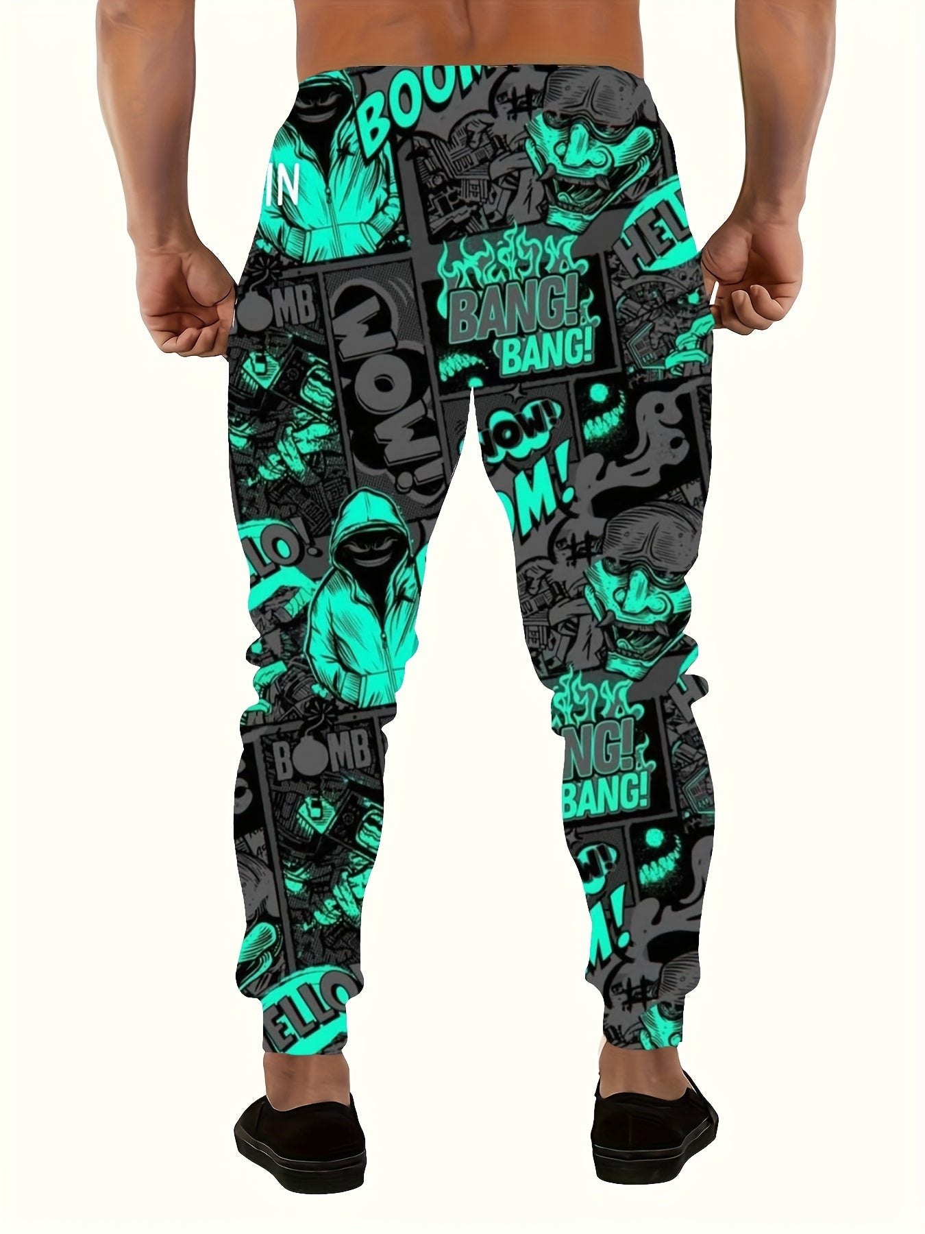 Comic Hooded Graphic Sweatpants