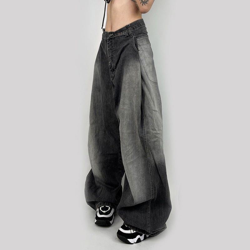 Summer Pleated Loose Pants Casual Fashion Jeans