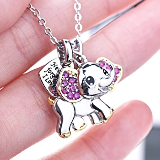 Cute Elephant Necklace: Adorable Fashion Accessory for Kids and Adults