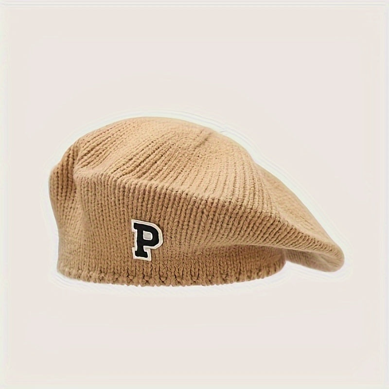 Artisanal Elegance 'P' Beret 🎨🧢