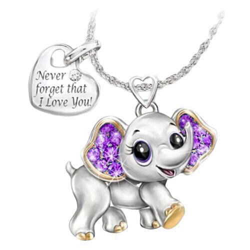 Cute Elephant Necklace: Adorable Fashion Accessory for Kids and Adults