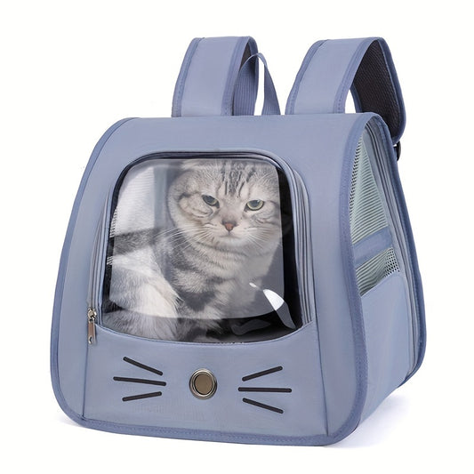 🌟 Clear Voyage Pet Backpack: Transparent Travel Carrier 🐾