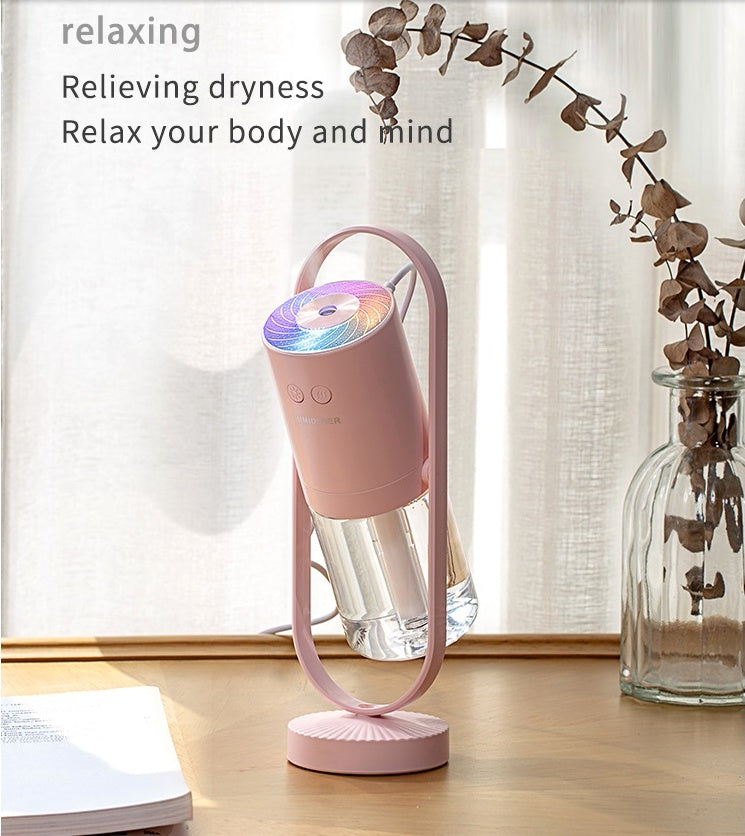 Aqua Aura Magic Shadow USB Air Humidifier: Projection Night Lights and Ultrasonic Mist Maker for Home and Office Air Purification