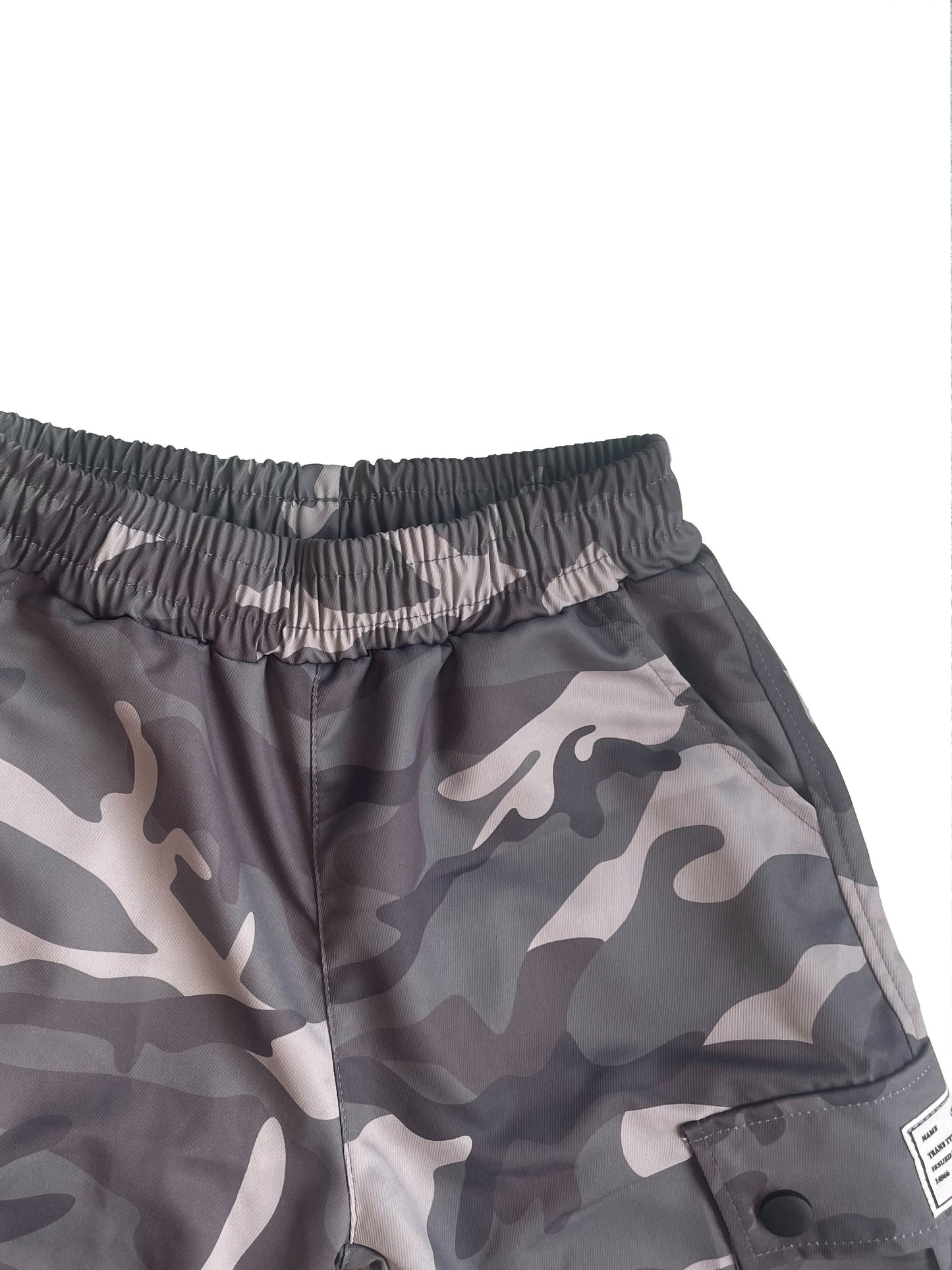 🩳 Boys' Cool Camouflage Cargo Jogger Pants