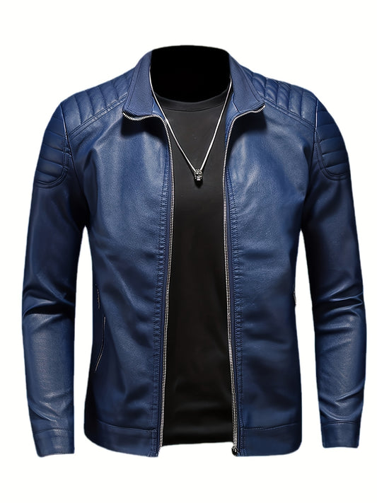 🏍️ "Urban Biker" Slim-Fit Faux Leather Jacket 🔥