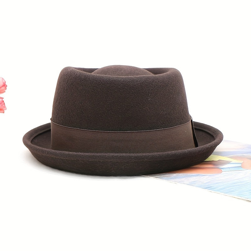 🕵️‍♀️ Elegant Wool Fedora Hat - British French Style 🎩