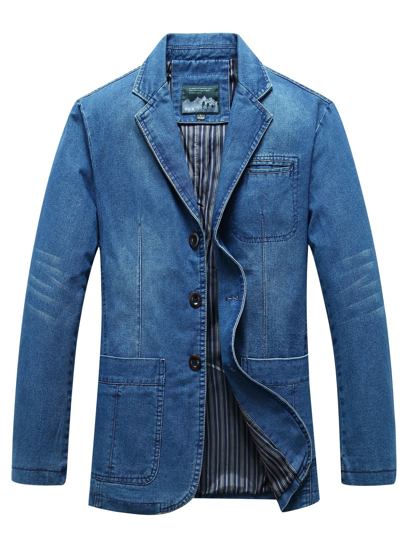 Urban Denim Casual Blazer