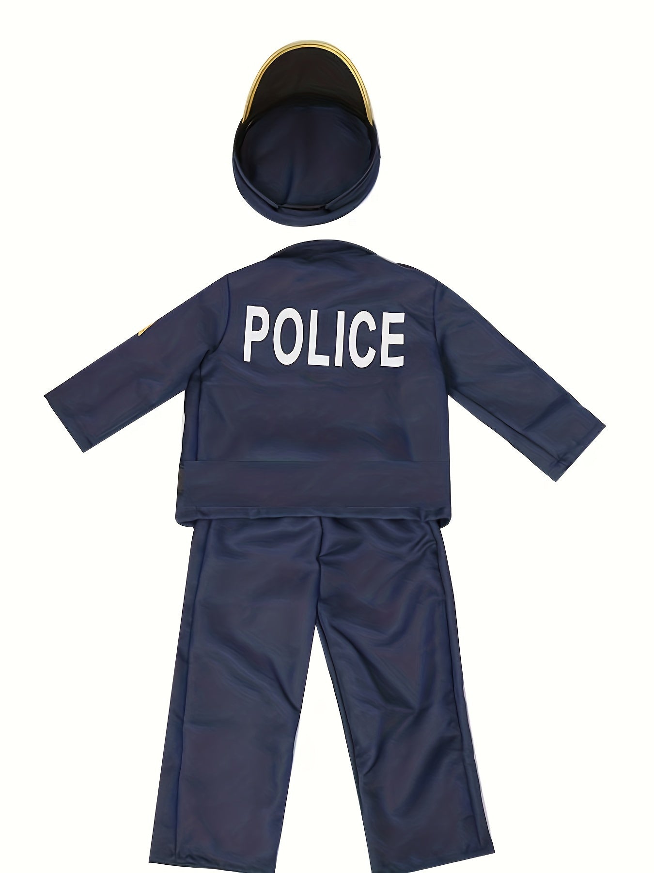 👮‍♂️ 3-Piece Boys Police Officer Halloween Outfit 🎃