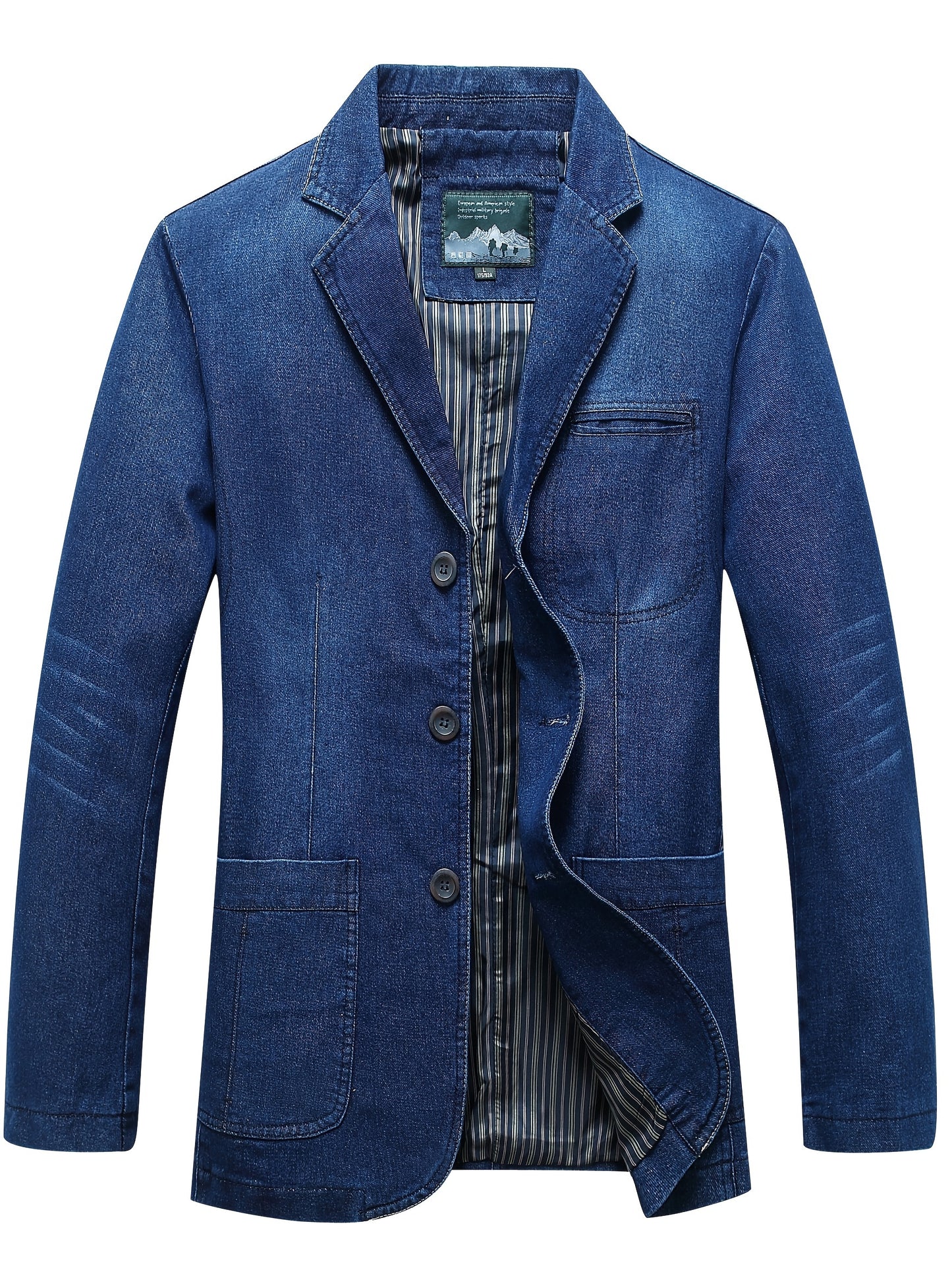 Urban Denim Casual Blazer