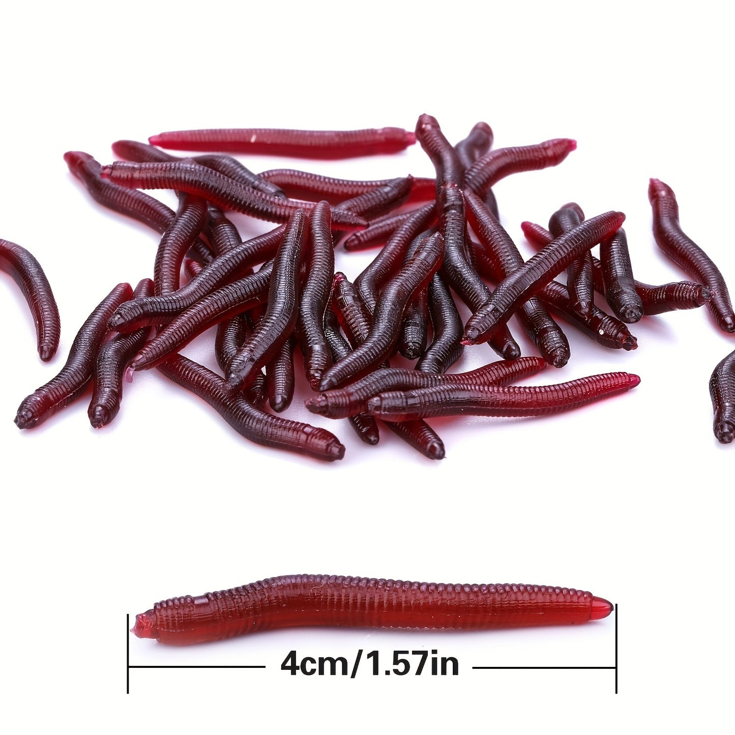 Aqua Bite Soft Earthworm Lures (100pcs) 🎣