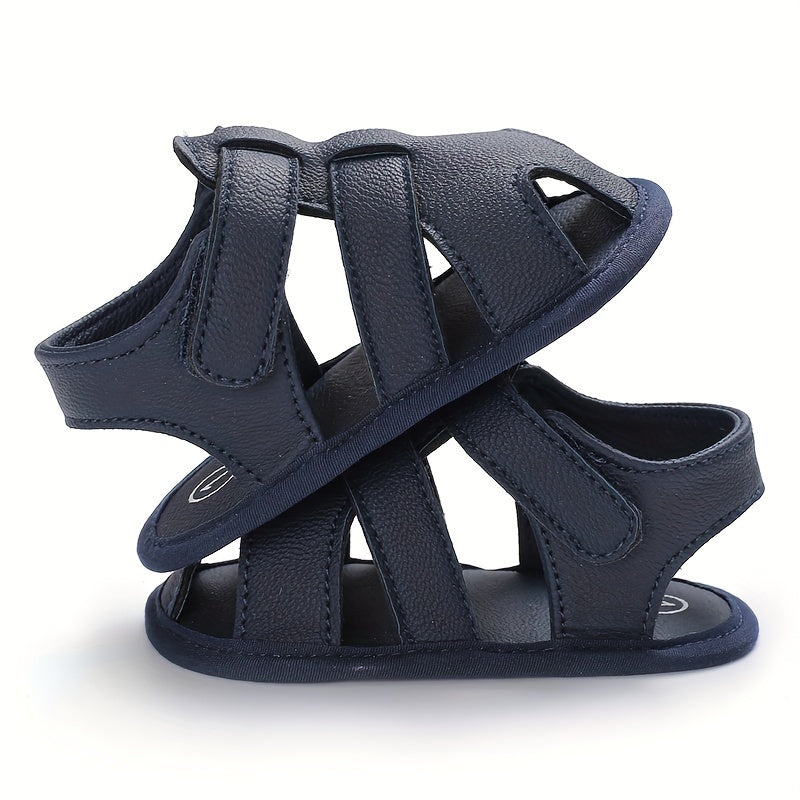 Casual Solid Color Breathable Sandals for Baby Boys - Lightweight & Anti-Slip