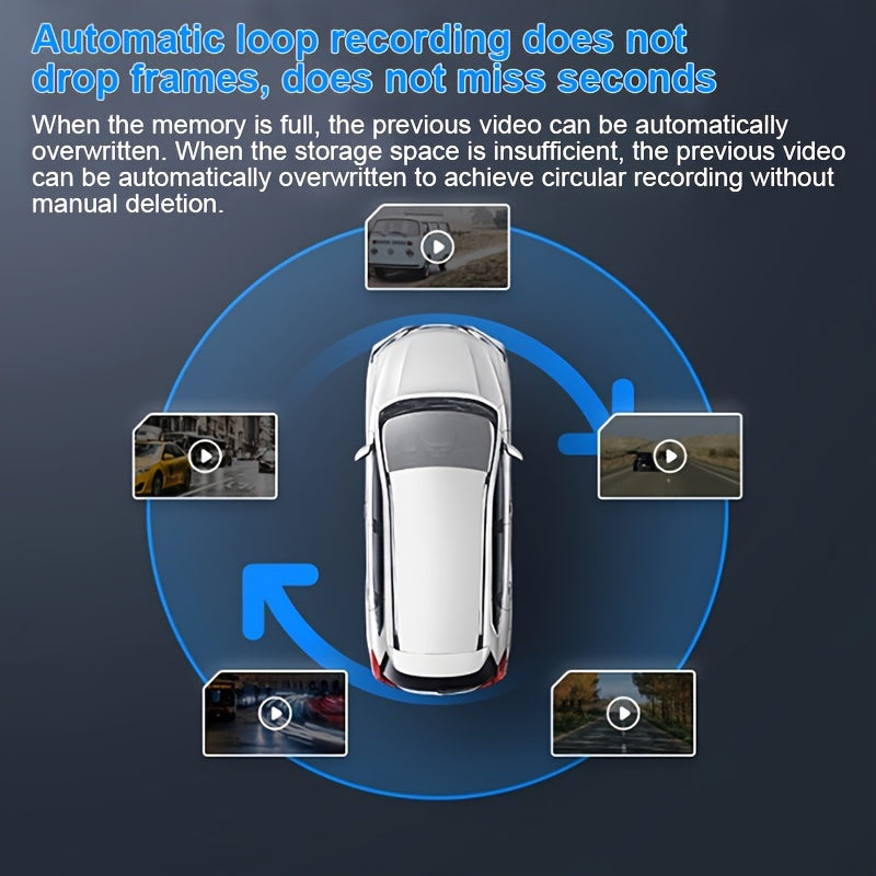 Vista View 10.67 cm Dual Lens Dash Cam