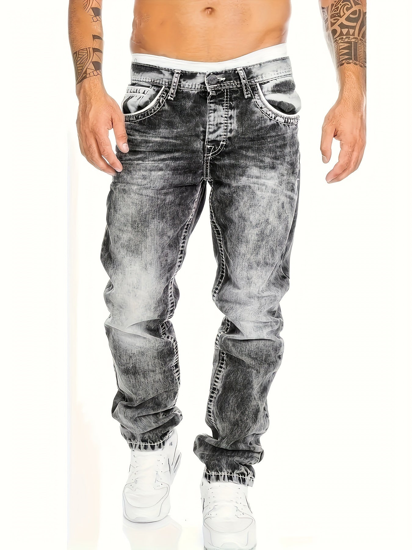 Men's Slim Fit Hip-Hop Jeans 🎶👖