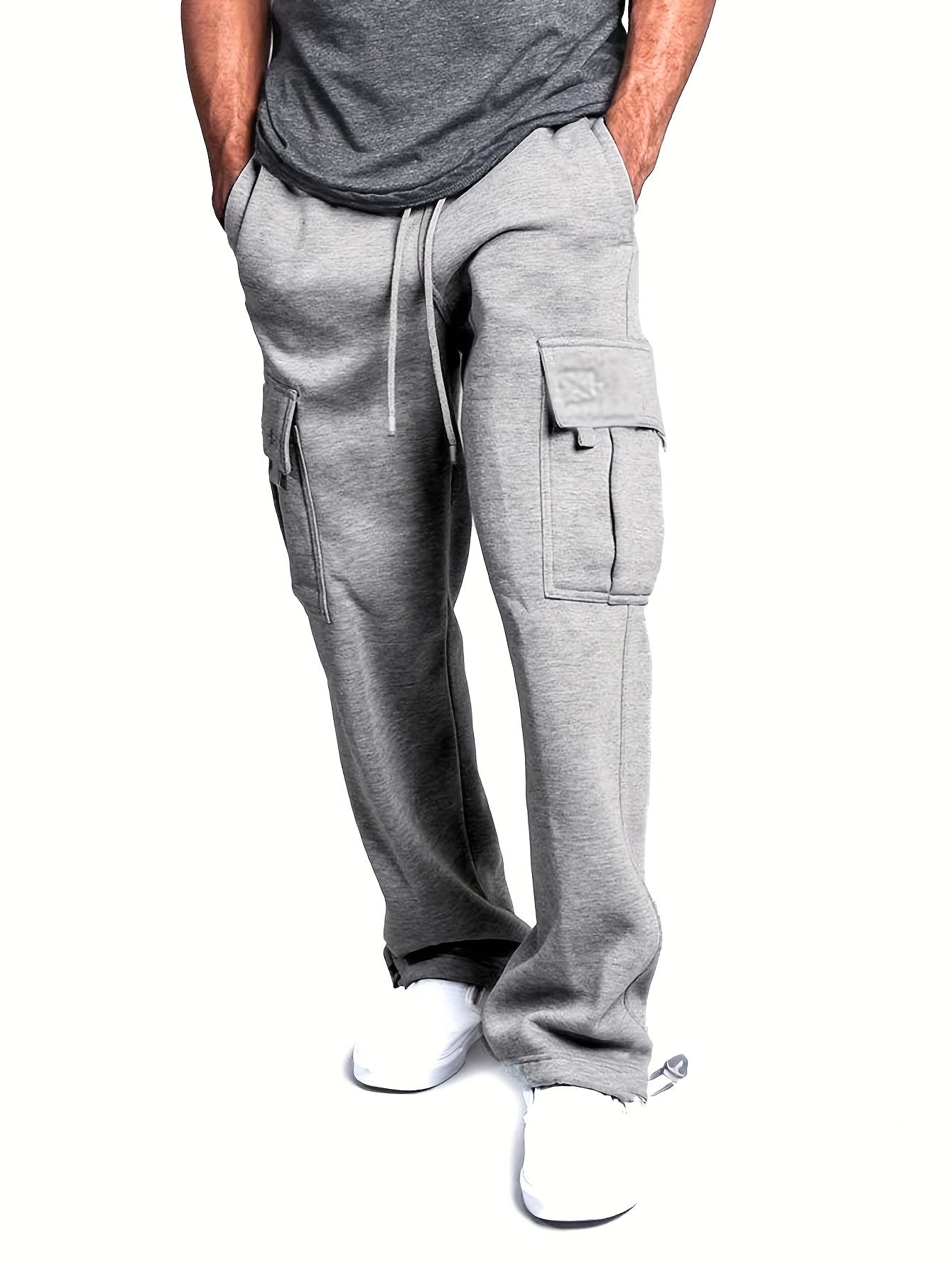 🏞️ Plus Size Men's Relaxed Fit Cargo Trousers