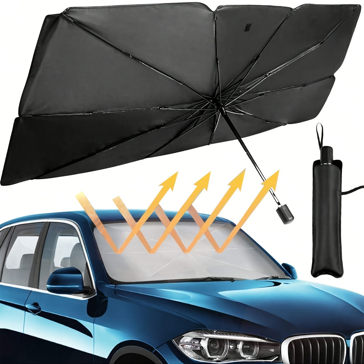 Sun Guard Portable Foldable Car Windshield Sunshade