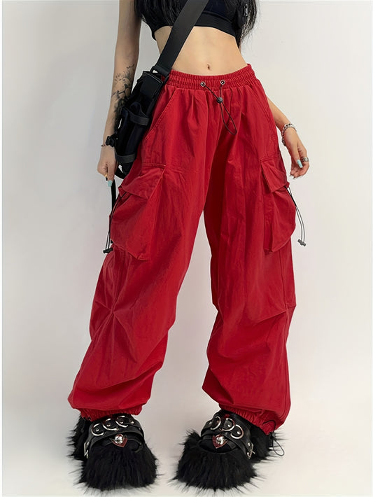 Y2K Vibe Drawstring Cargo Pants 🌸👖