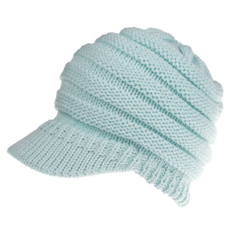 Cozy Knit Ponytail Beanies: Stylish Winter Hats for Women, Soft and Warm Skull Caps