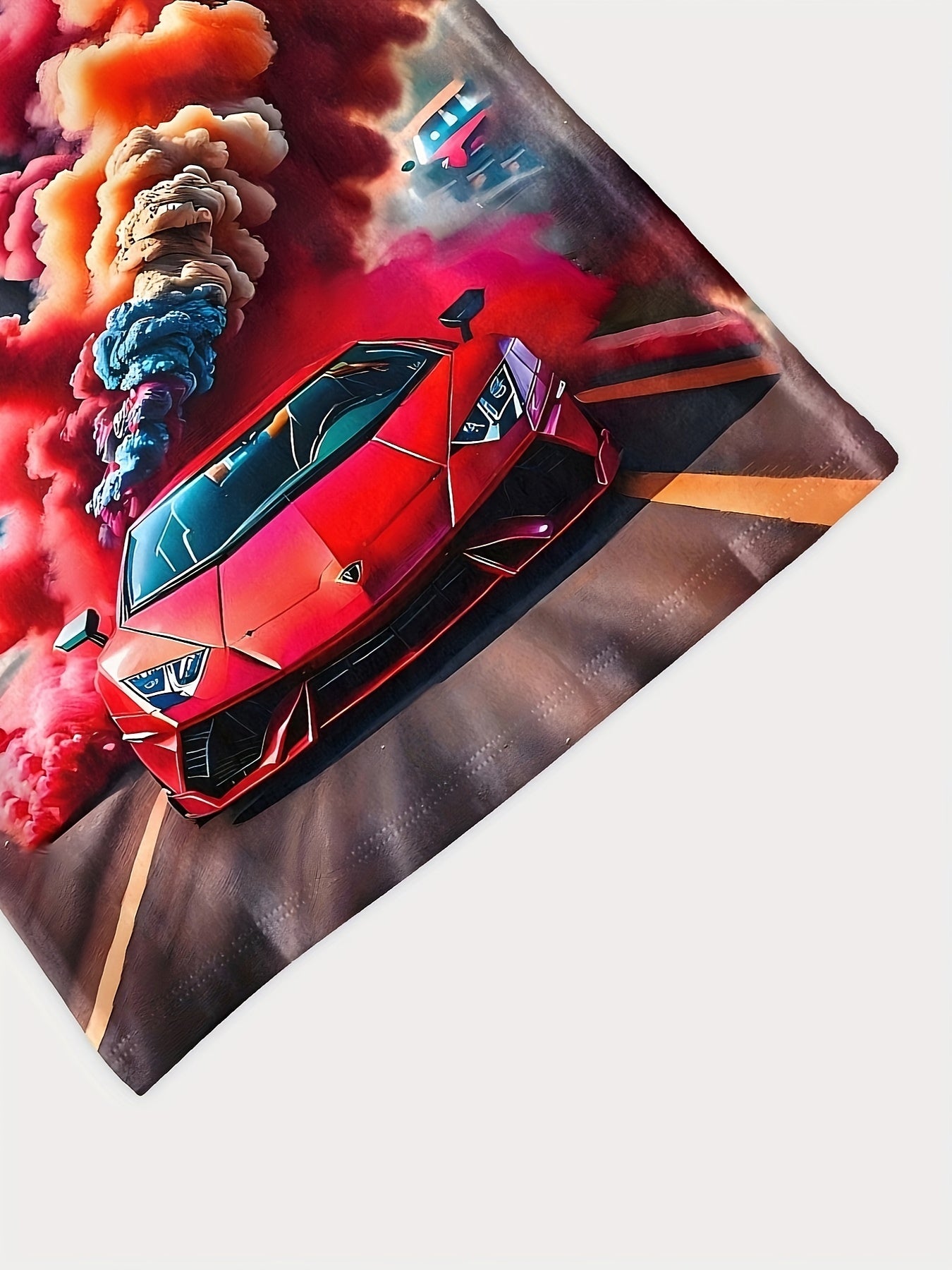 🏎️🔥 Boys' Cool Sports Car 3D Print Tee - Zoom Into Summer Style! 🏎️🔥