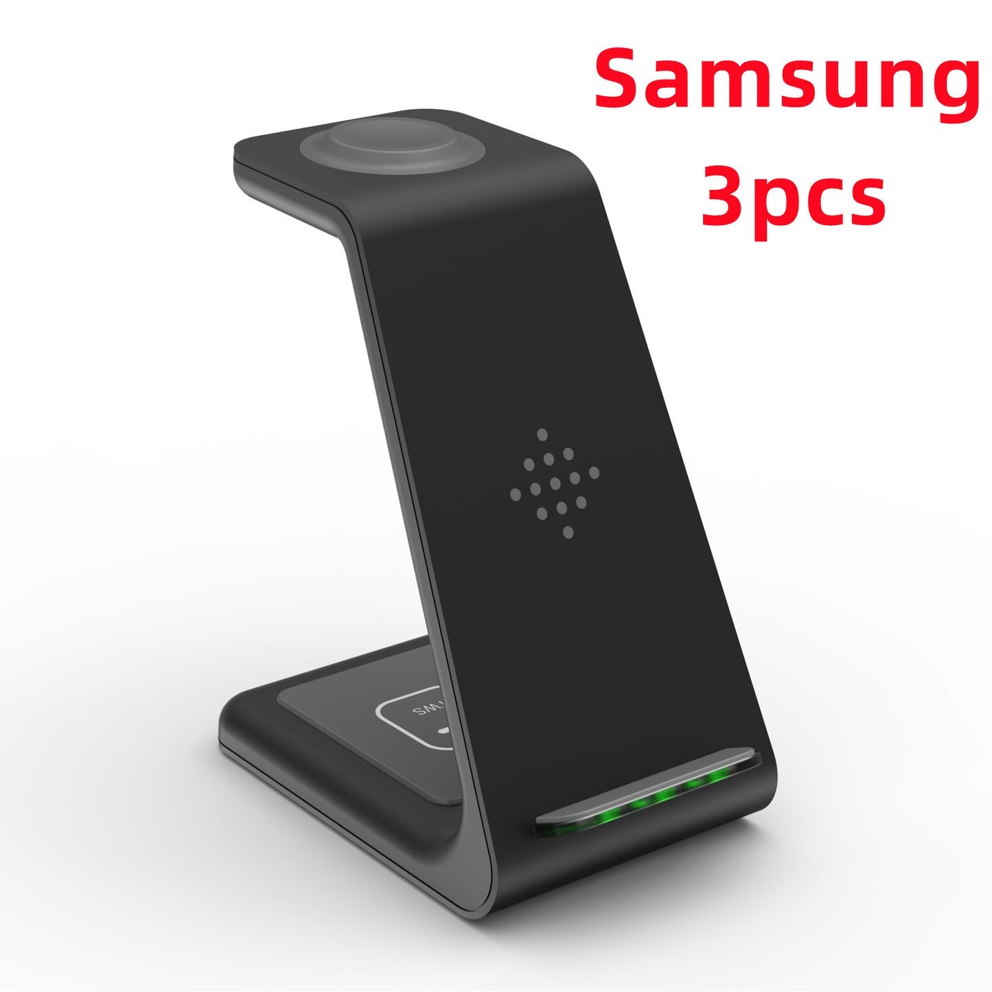 Quick Charge Trio: 3-in-1 Fast Charging Station with Wireless Charger Stand and Phone Holder