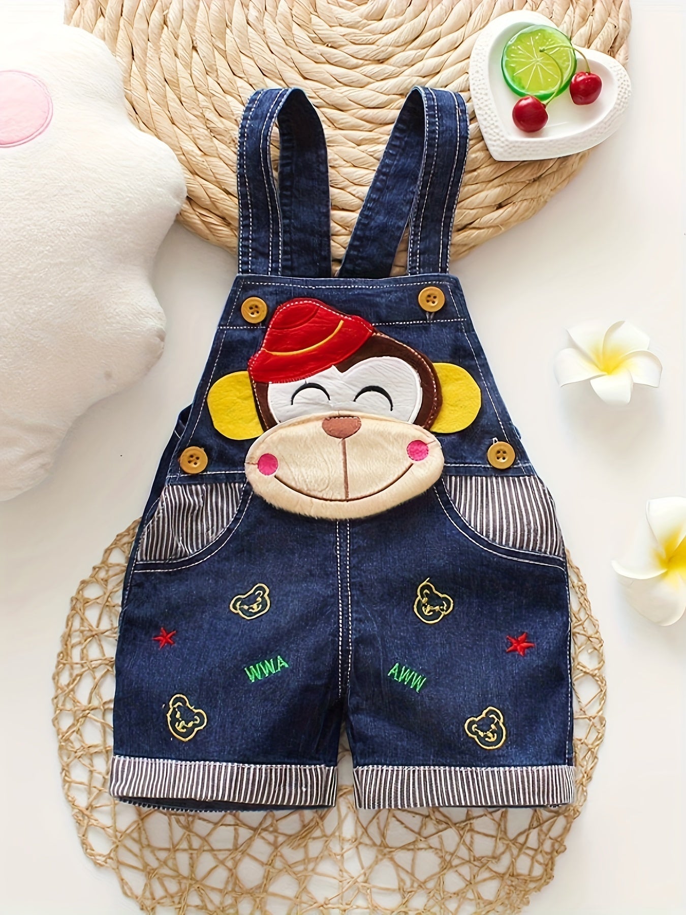 🐒 Monkey & Bear Bib Overalls 🍂