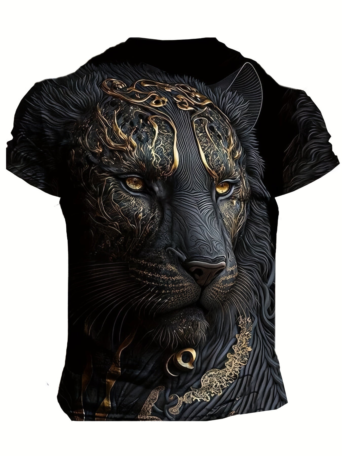 Men's Stylish Tiger Pattern Tee