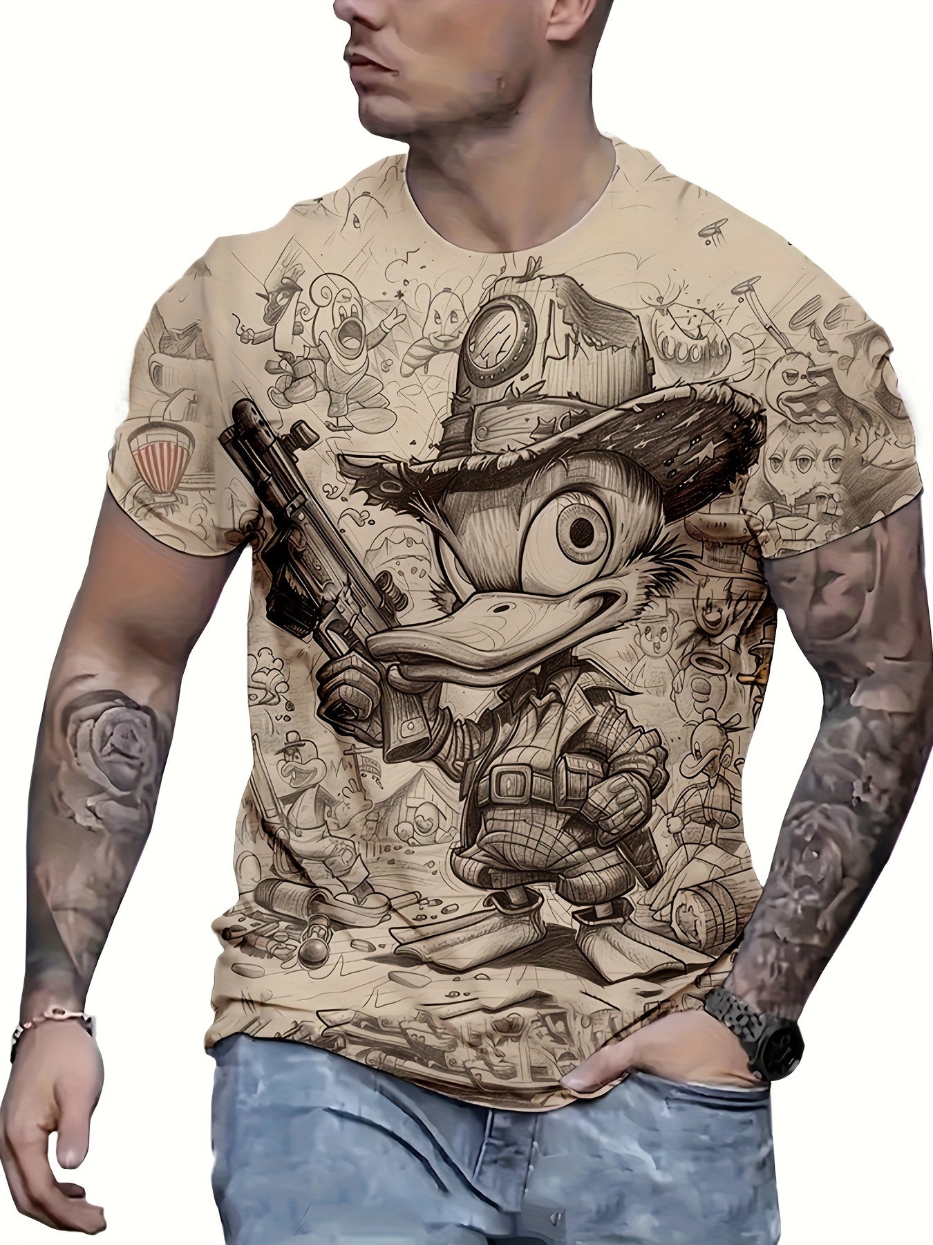 Men's Duck Graphic Print T-shirt