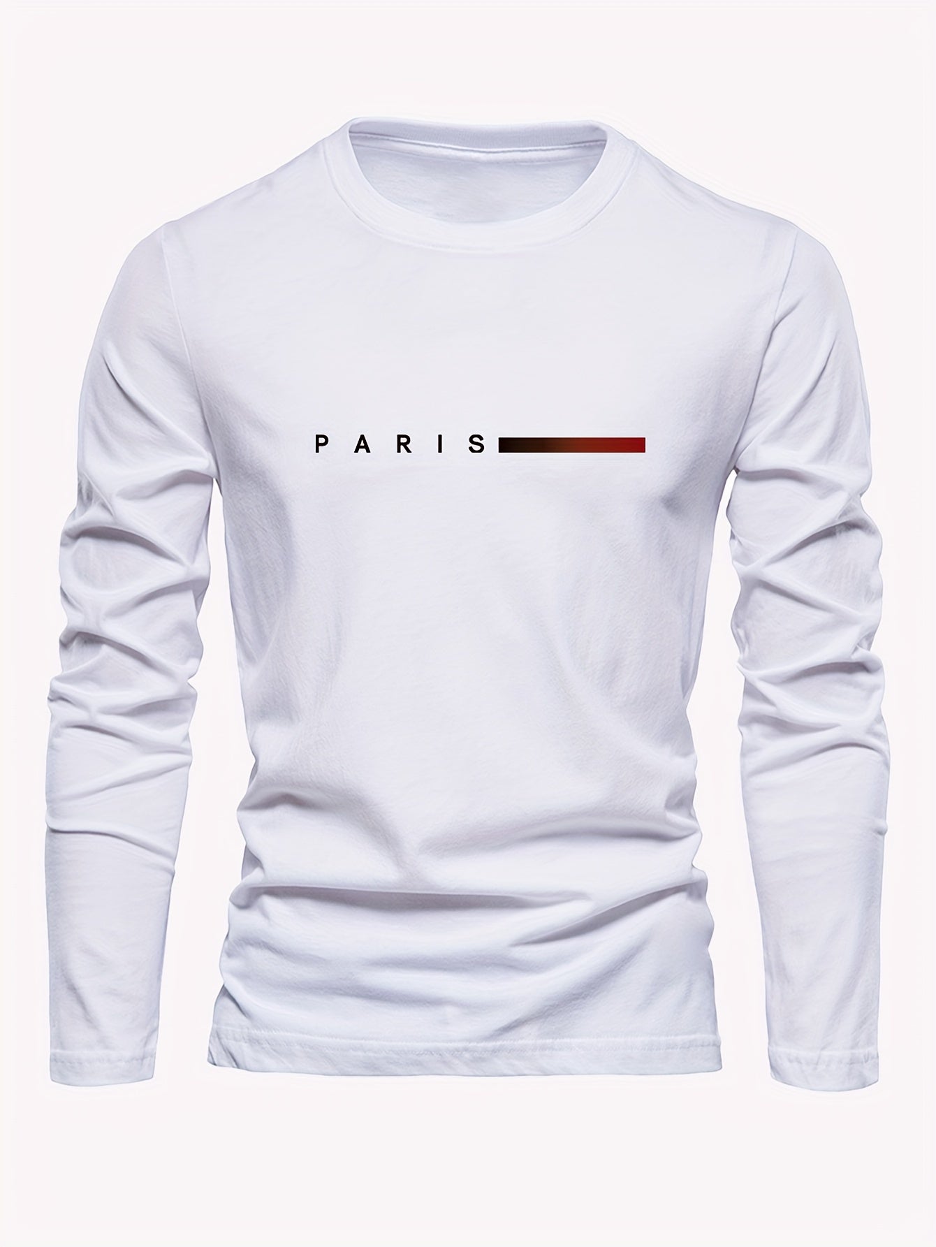 🇫🇷 Men's 3-Pack Long Sleeve T-Shirts with Paris Applique