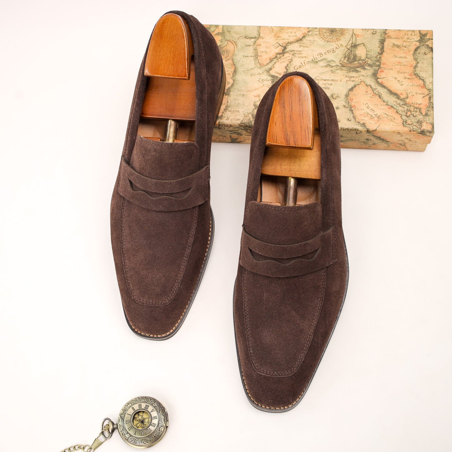 Leather Lux Top Grain Loafer Shoes