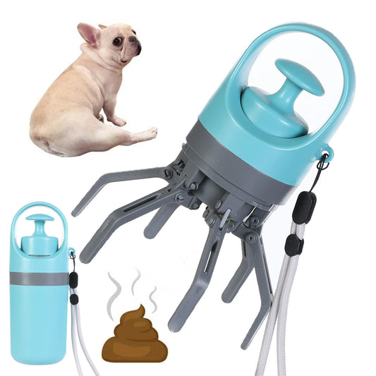 Paw Pal Portable Pooper Scooper: Lightweight Pet Waste Picker with Built-in Bag Dispenser