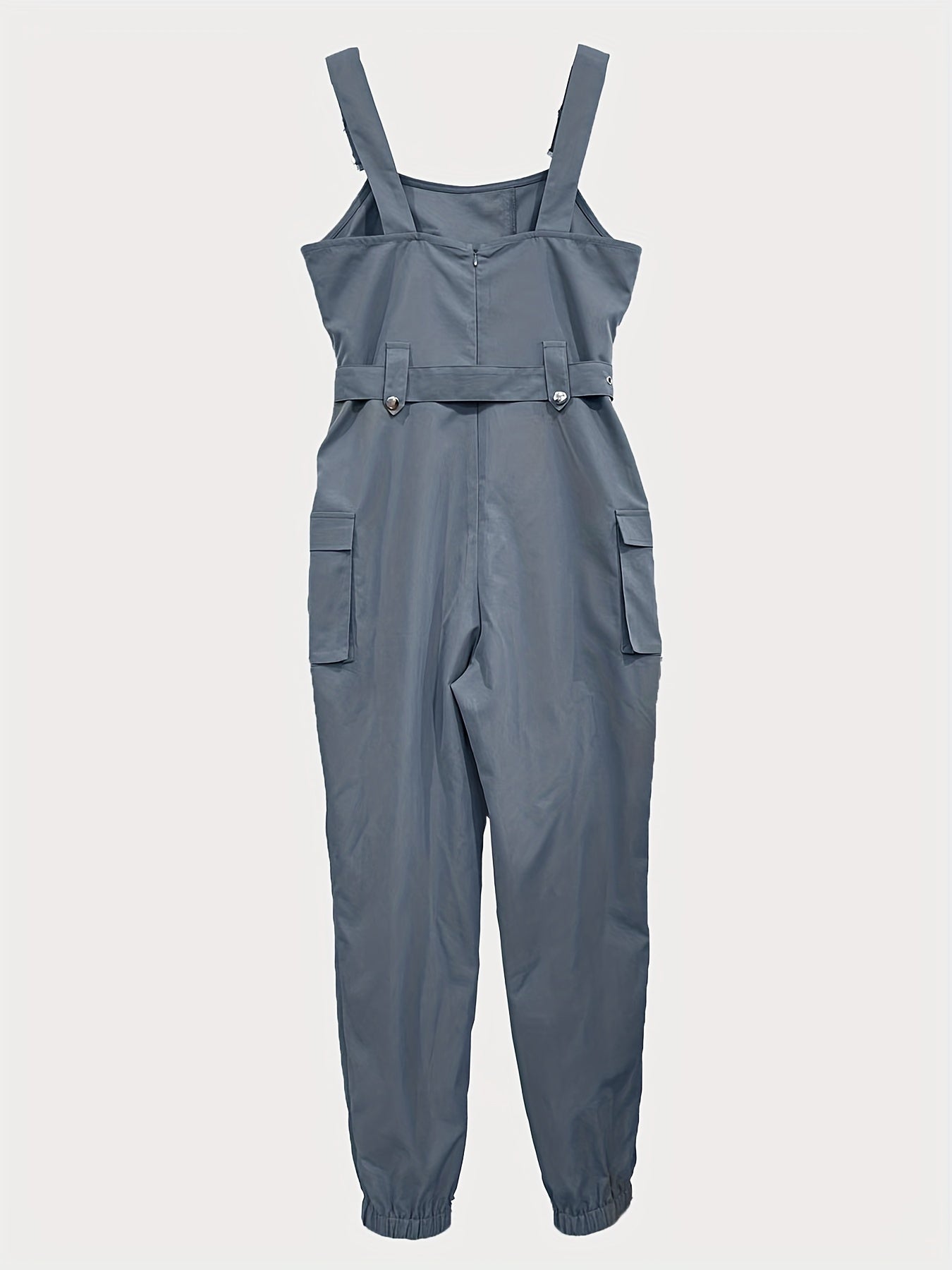 🛠️ Solid Flap Pocket Cargo Jumpsuit 🛠️