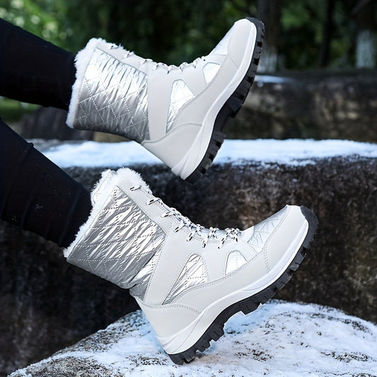 Fleece-Filled High Top Snow Boots ❄️