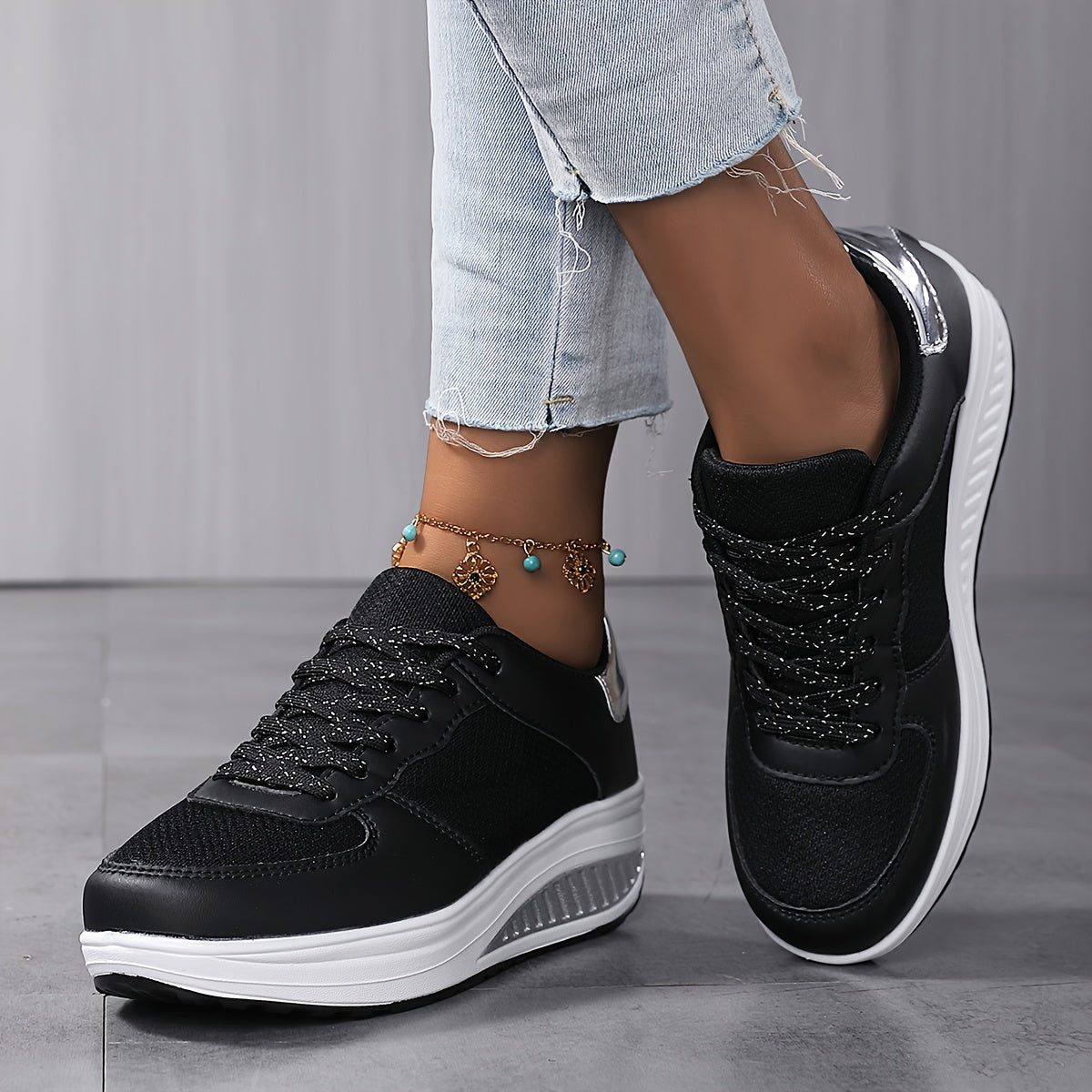 Women's Platform Fashion Wedge Sneakers 👟✨