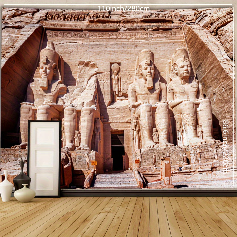 🌟 Temple Elegance: Abu Simbel Wall Tapestry 🏛️