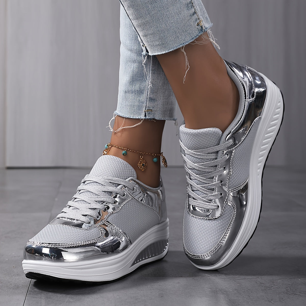 Women's Platform Fashion Wedge Sneakers 👟✨