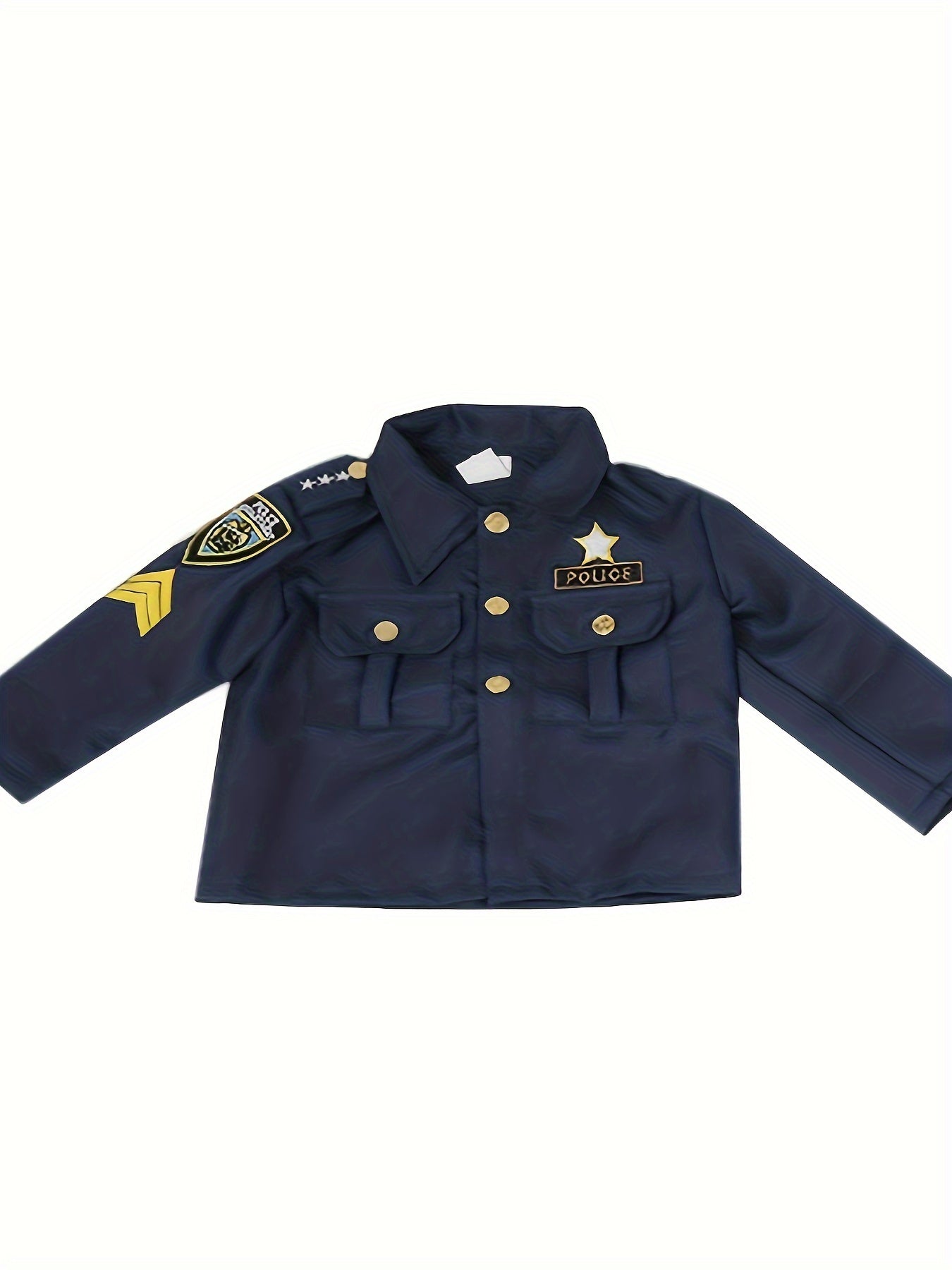 👮‍♂️ 3-Piece Boys Police Officer Halloween Outfit 🎃