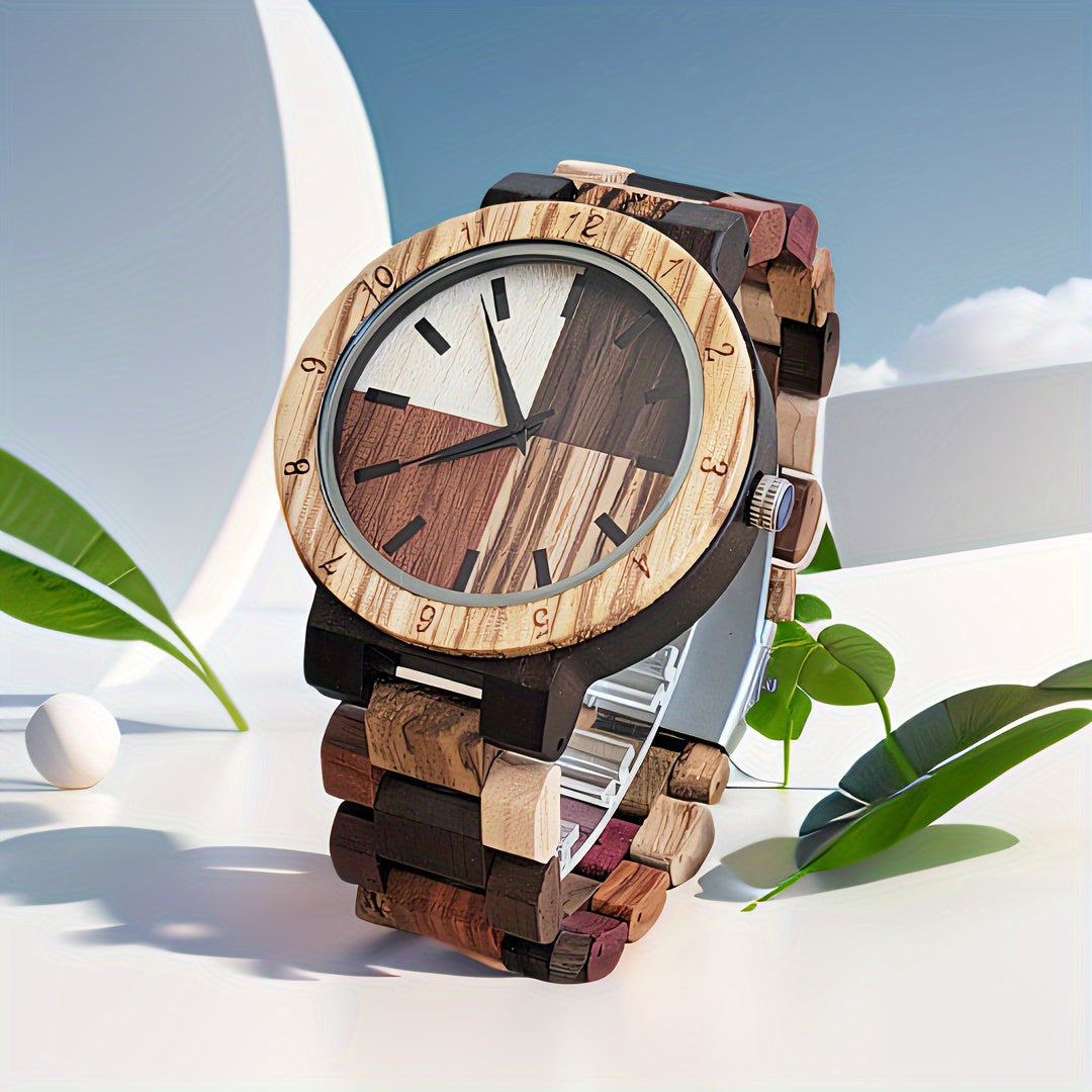 Nature’s Palette Chic Wooden Watch 🌳