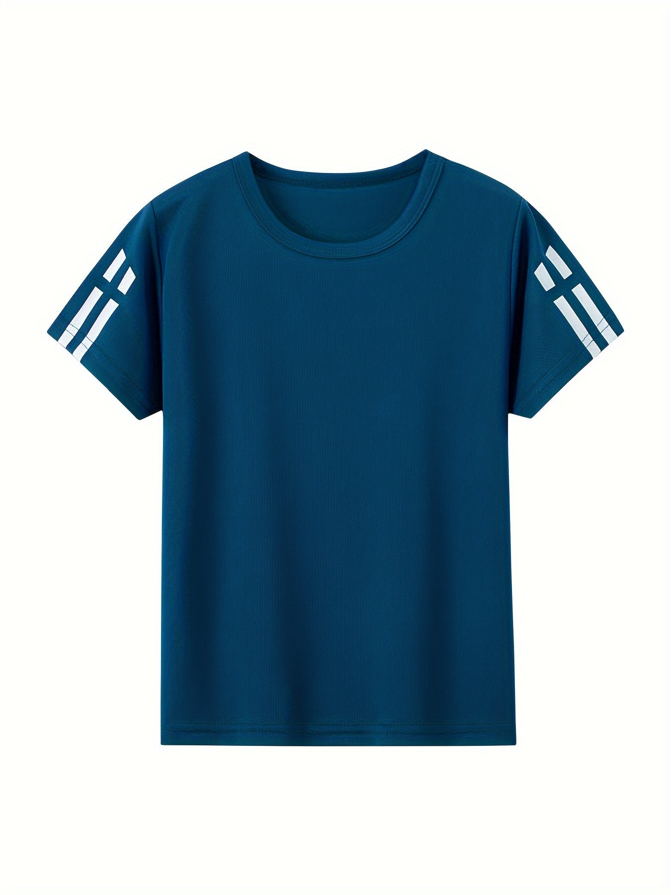 🏅 4-Piece Boys' Summer Sports Tee Set – Casual Mesh Quick-Dry Athletic T-Shirts 🌟