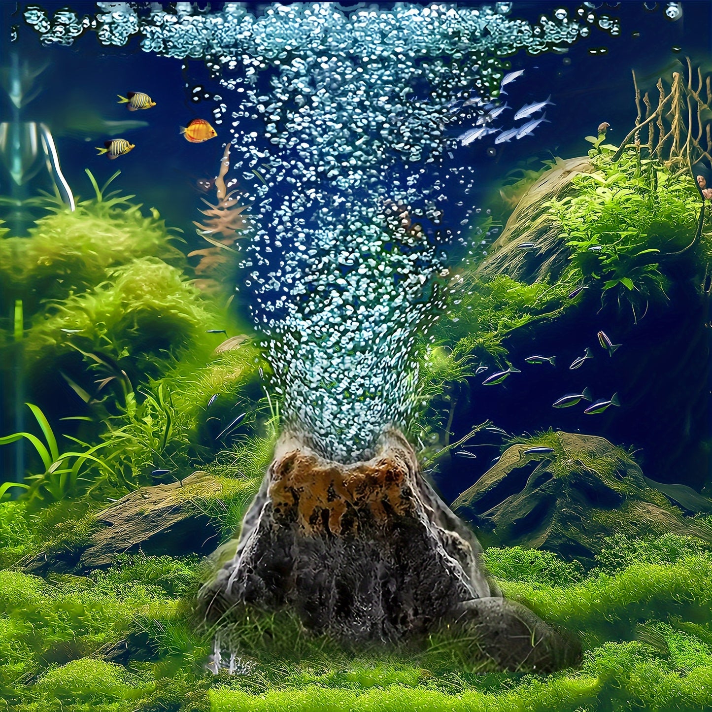 🌋 Volcano Bubbles Aquarium Air Stone 🌊🐠