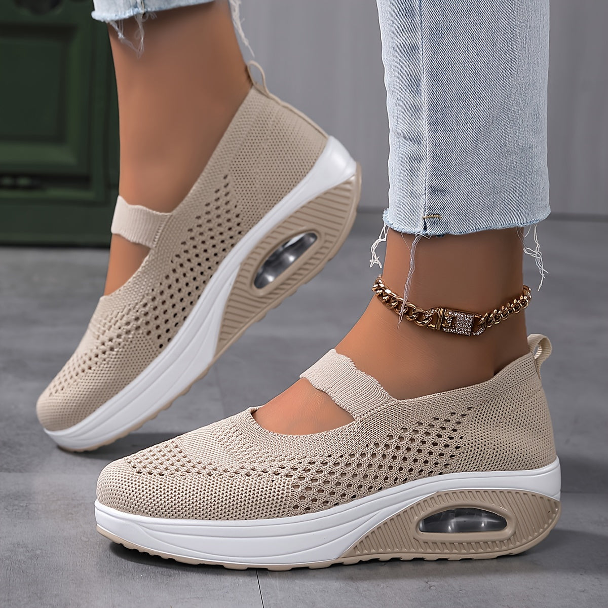 Aero Flex Knit Slip-On Sneakers 🌬️👟