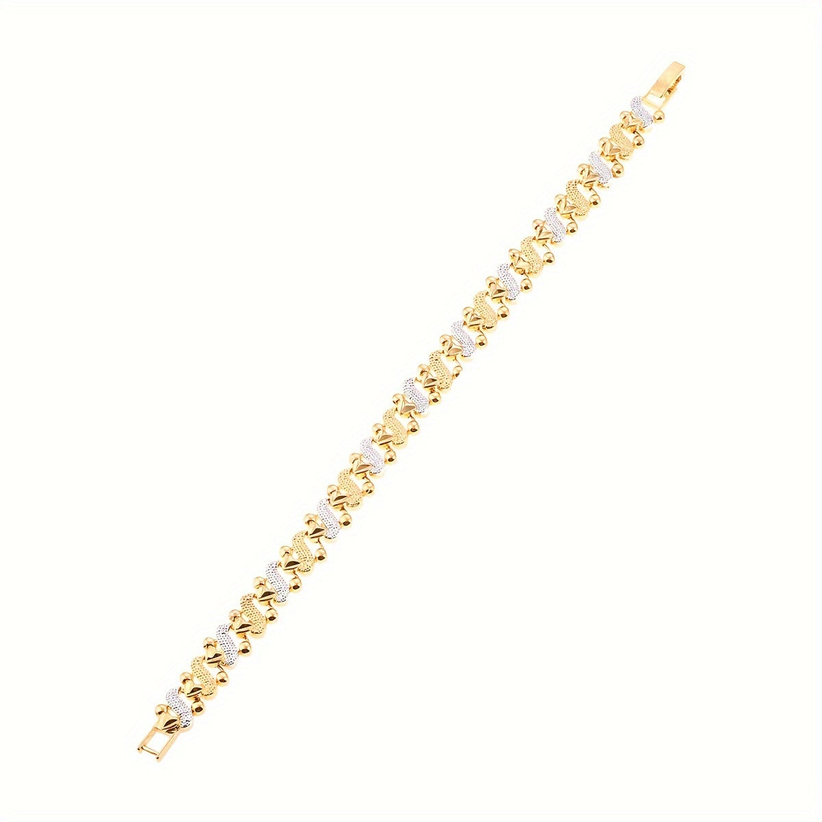 💖 Romantic Heart Bracelet – Bohemian Elegance with 24K Gold Plating 🌟