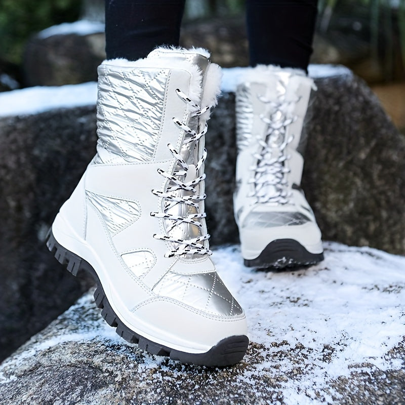 Fleece-Filled High Top Snow Boots ❄️