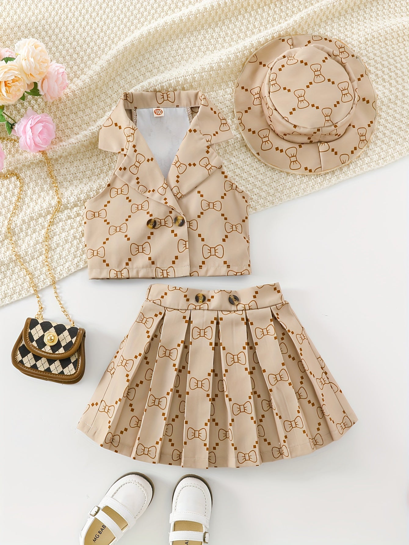 👗 Sweet Bows 3-Piece Set 🎀