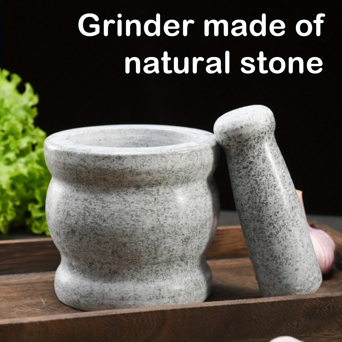 Handcrafted Granite Mortar & Pestle Set 🌿🔨