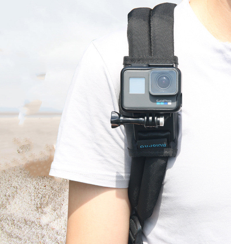 Camera backpack clip holder