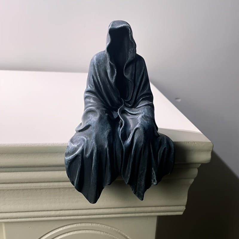 💀 "Reaper's Rest" Sitting Statue 🖤