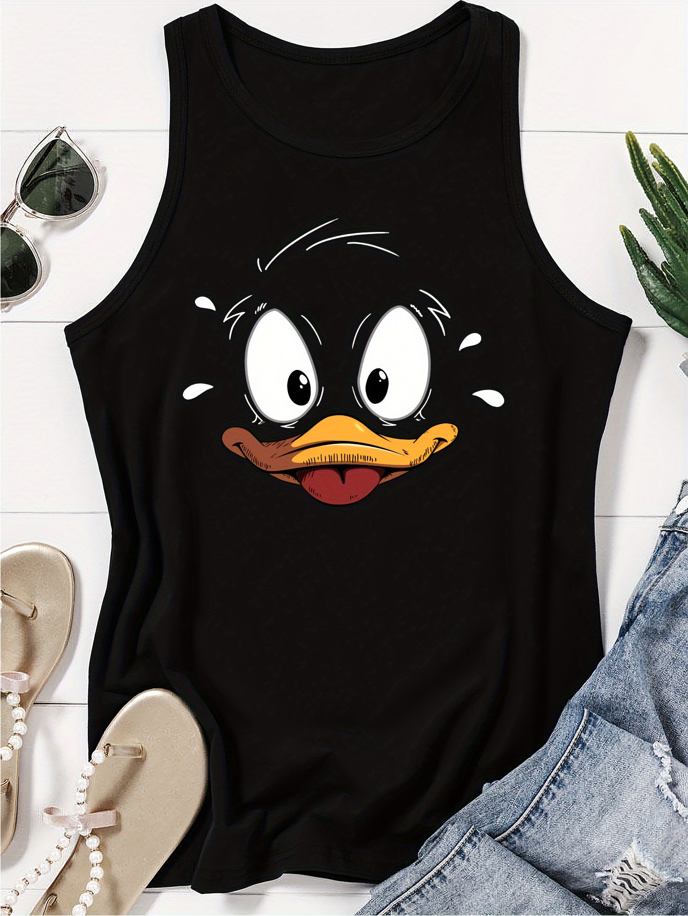 Duck Print Tank Top