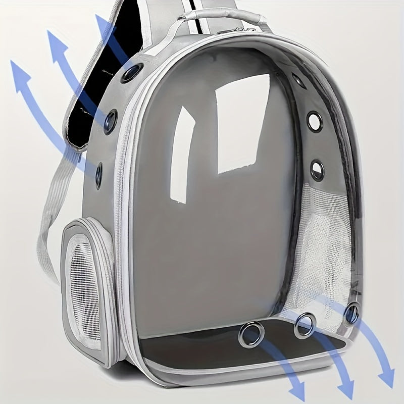 🐾 Perfecta Voyager: Transparent Cat Backpack 🚀