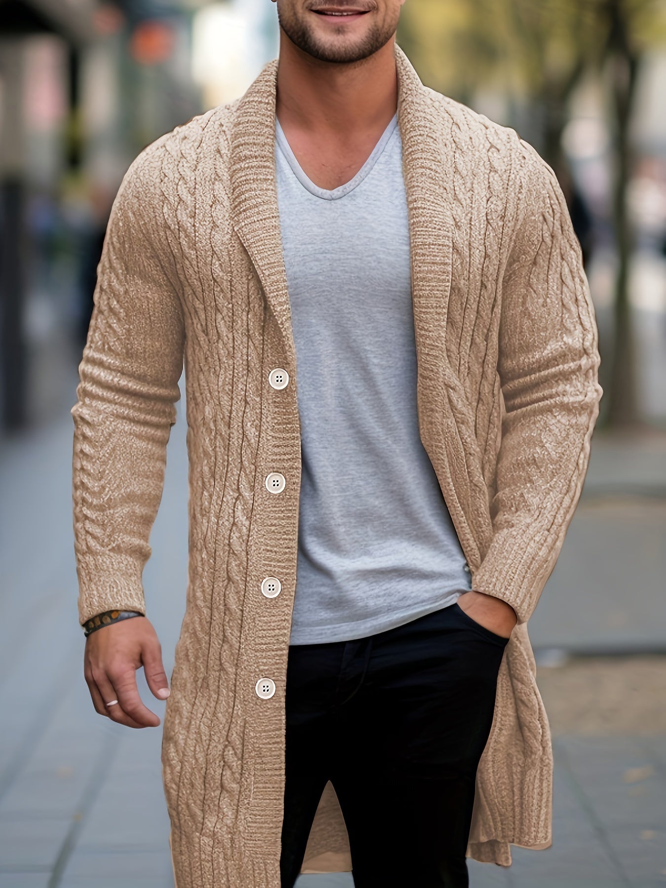 🧥 "Cozy Classic" Men's Knit Cardigan 🧶